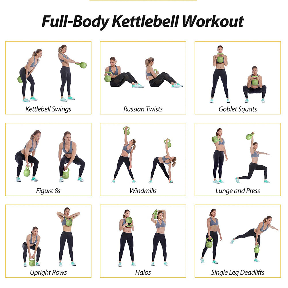 FlexGymPro™ 20lbs Kettlebell Set