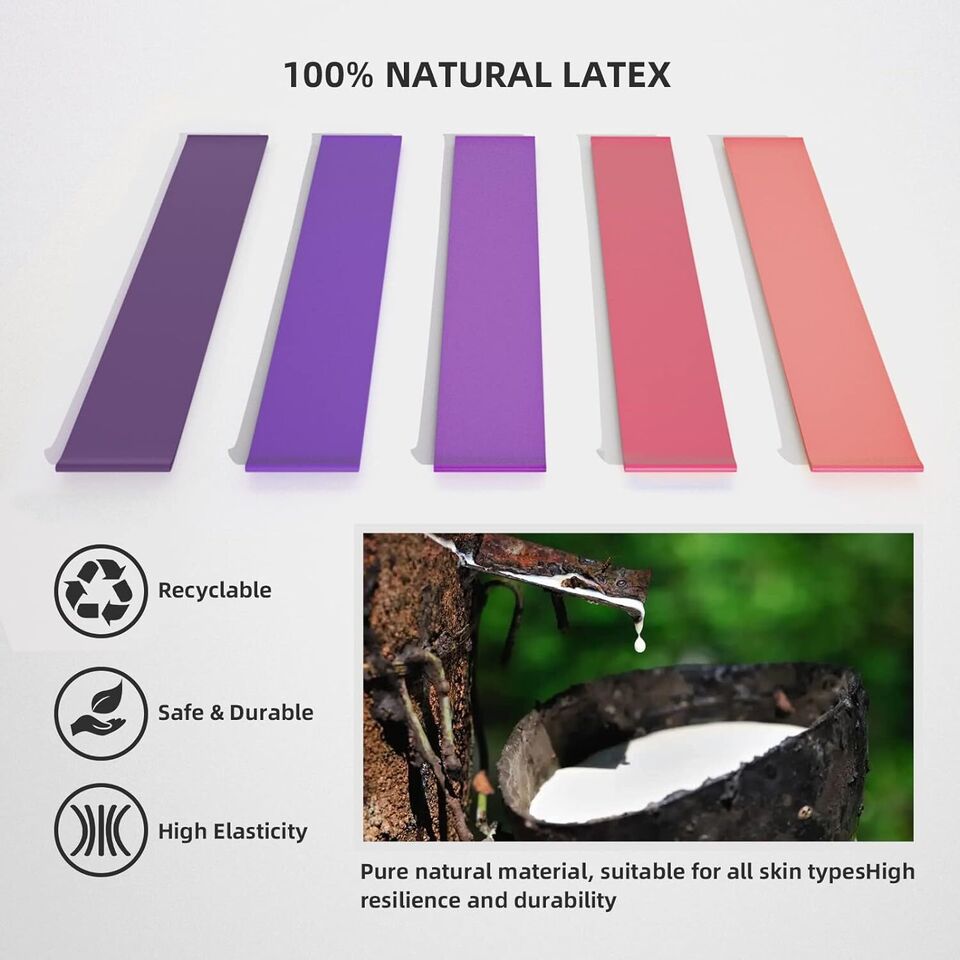 FlexGymPro™ Resistance Loop Exercise Bands For Women Men Kids, Set Of 5