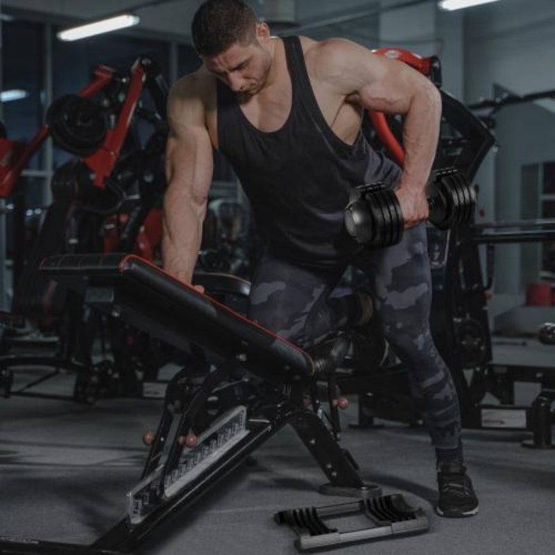 FlexGymPro™ 52 Lb Adjustable Steel And Dumbbells