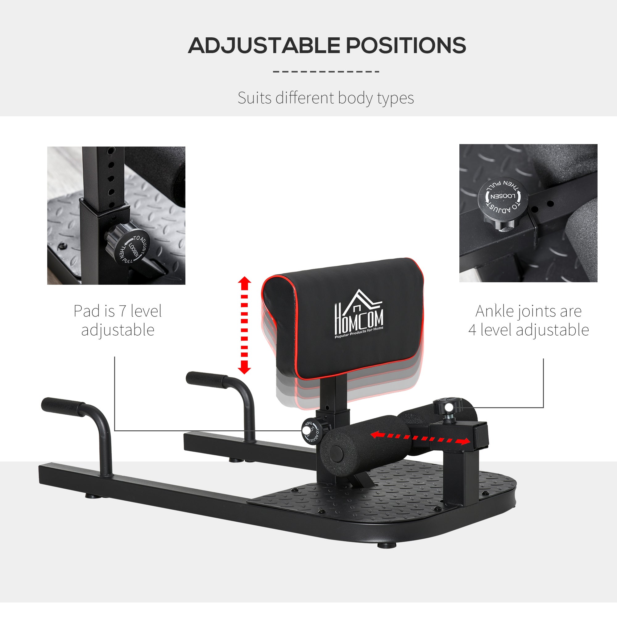 FlexGymPro™ Padded Push Up Sit Up Squat Machine
