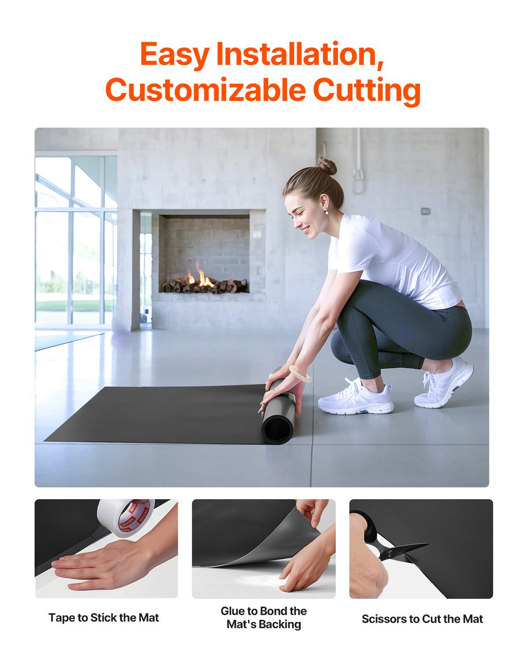 FlexGymPro™ Portable Yoga Mat With Organizer Bag 6.6' X 3'